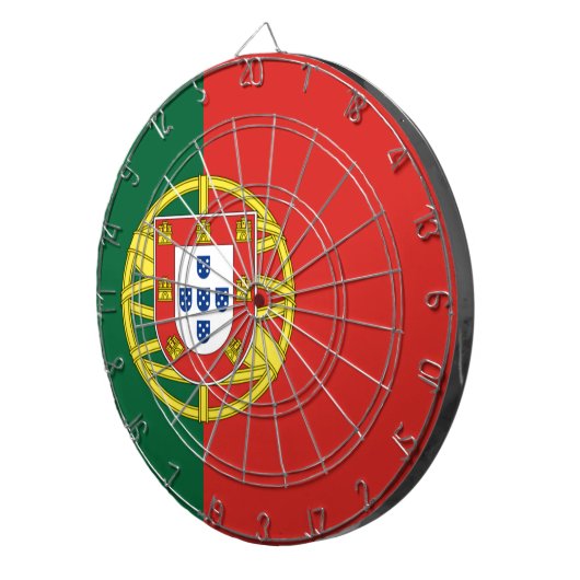 Vlag van Portugal Dartbord (Voorkant Rechts)
