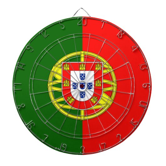Vlag van Portugal Dartbord (Voorkant)