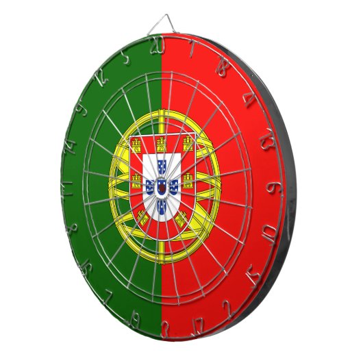 Vlag van Portugal Dartbord (Voorkant Rechts)