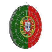Vlag van Portugal Dartbord (Voorkant Links)