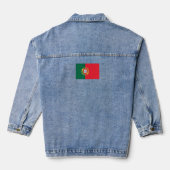 Vlag van Portugal Denim Jacket (Achterkant)