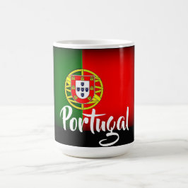Vlag van Portugal donker gemaakt Koffiemok