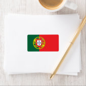 Vlag van Portugal Etiket (Insitu)