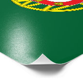 Vlag van Portugal Foto Afdruk (Hoek)