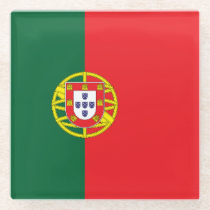 Vlag van Portugal Glazen Onderzetter