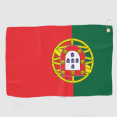 Vlag van Portugal Golfhanddoek (Horizontaal)