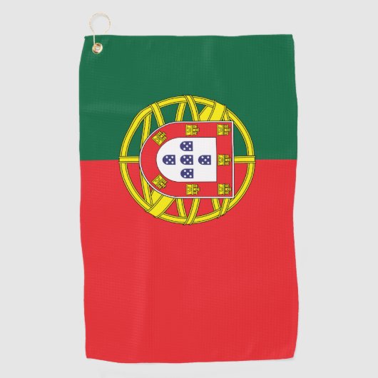 Vlag van Portugal Golfhanddoek (Voorkant)