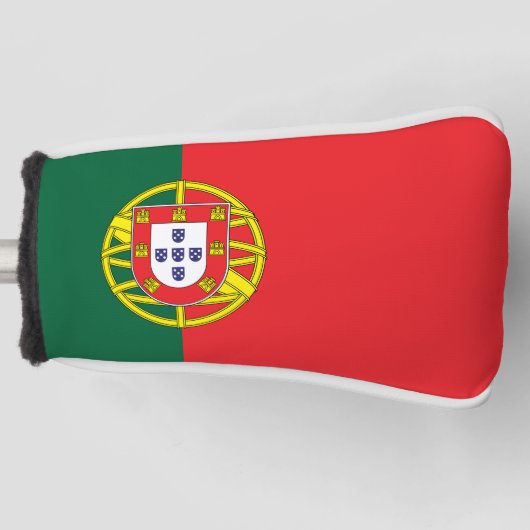 Vlag van Portugal Golfheadcover (Voorkant)