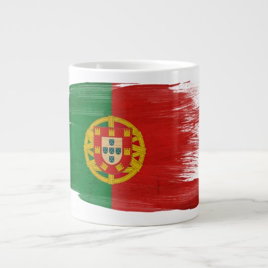 Vlag van Portugal Grote Koffiekop (Voorkant)