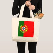 Vlag van Portugal Grote Tote Bag (Voorkant (product))
