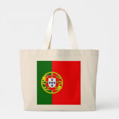Vlag van Portugal Grote Tote Bag (Achterkant)