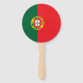 Vlag van Portugal Handwaaier (Achterkant)