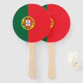 Vlag van Portugal Handwaaier (Voorkant en achterkant)