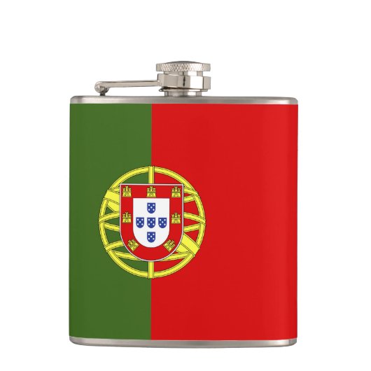 Vlag van Portugal Heupfles (Voorkant)