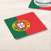 Vlag van Portugal Kartonnen Onderzetters (Schuin)