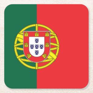 Vlag van Portugal Kartonnen Onderzetters