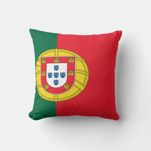 vlag van portugal kussen (Voorkant)