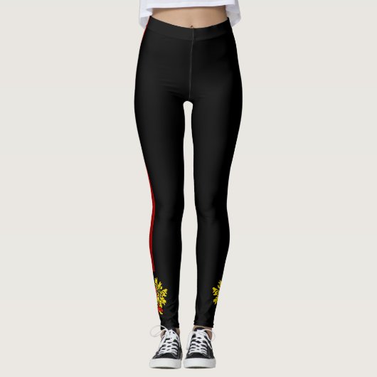 vlag van Portugal Leggings (Voorkant)