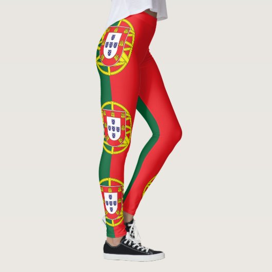 Vlag van Portugal Leggings (Rechts)