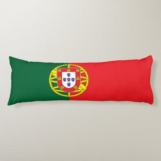 Vlag van Portugal Lichaamskussen (Voorkant)