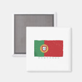 Vlag van Portugal Magneet (Voorkant / Achterkant)