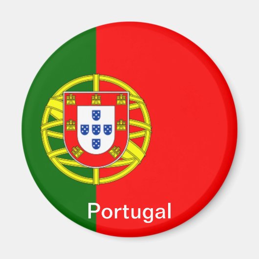 Vlag van Portugal Magneet (Voorkant)