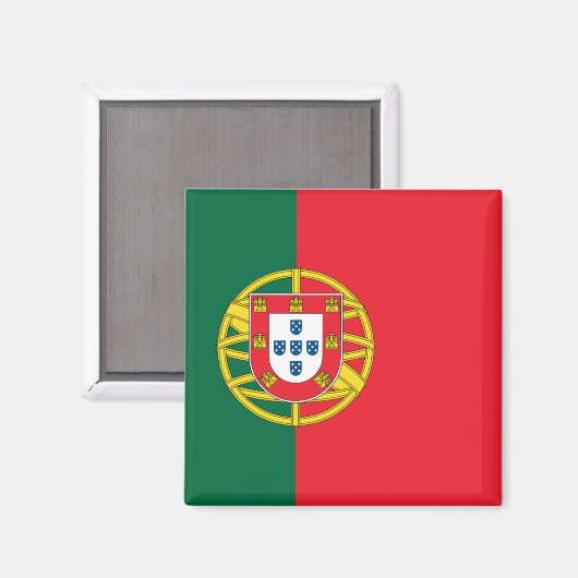 Vlag van Portugal Magneet (Voorkant / Achterkant)