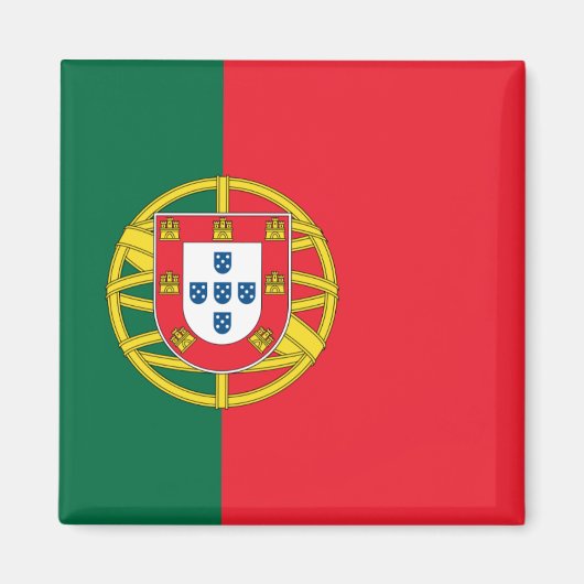 Vlag van Portugal Magneet (Voorkant)