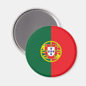 Vlag van Portugal Magneet (Voorkant / Achterkant)