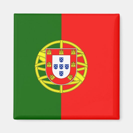 Vlag van Portugal Magneet (Voorkant)