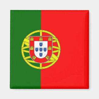 Vlag van Portugal Magnet (Vierkant)