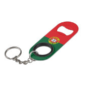 Vlag van Portugal Mini Flessenopener (Voorkant Gekanteld)