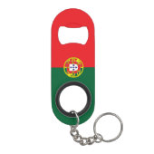 Vlag van Portugal Mini Flessenopener (Achterkant)