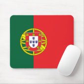 Vlag van Portugal Muismat (Met muis)
