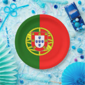 Vlag van Portugal Papieren Bordje (Feest)