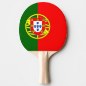 Vlag van Portugal Ping Pong Paddle Tafeltennisbatje (Voorkant)