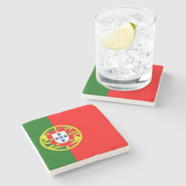 Vlag van Portugal (Portugal) Stenen Onderzetter