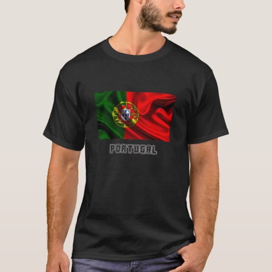 Vlag van Portugal, Portugese vlag T-shirt (Voorkant)