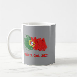 Vlag van Portugal Portugese Voetbal Voetbal Wereld Koffiemok