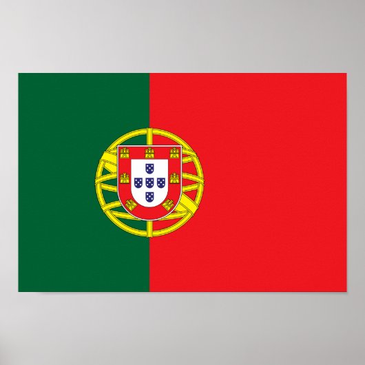 Vlag van Portugal Poster (Voorkant)