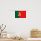 Vlag van Portugal Poster (Keuken)