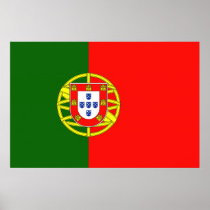 Vlag van Portugal Poster