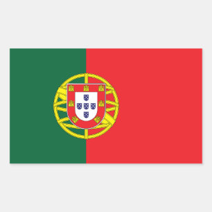Vlag van Portugal Rechthoekige Sticker