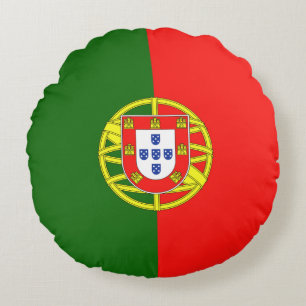 Vlag van Portugal Rond Kussen