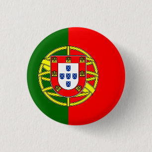 Vlag van Portugal Ronde Button 3,2 Cm