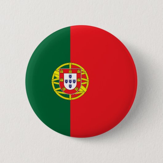 Vlag van Portugal Ronde Button 5,7 Cm (Voorkant)