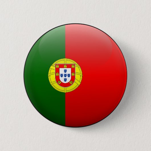 Vlag van Portugal Ronde Button 5,7 Cm (Voorkant)