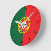 Vlag van Portugal Ronde Klok (Hoek)