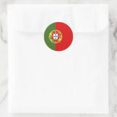 Vlag van Portugal Ronde Sticker (Tas)