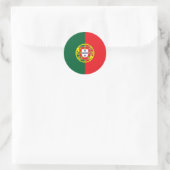 Vlag van Portugal Ronde Sticker (Tas)